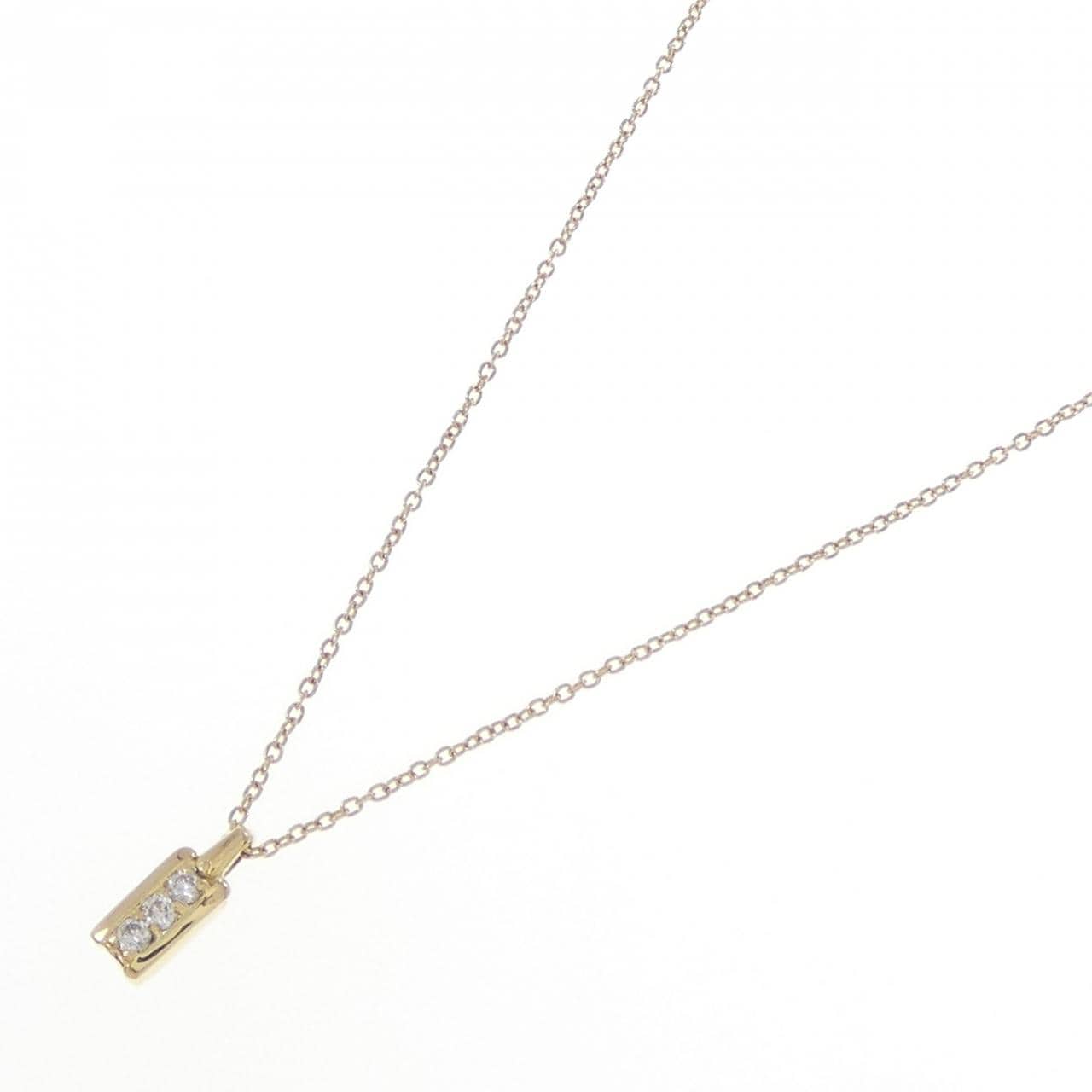 K18YG ダイヤモンド ネックレス 0.04CT