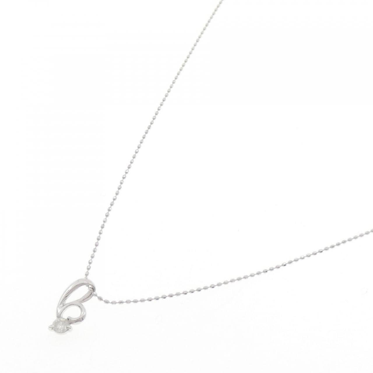 K14WG/K18WG ダイヤモンド ネックレス 0.1