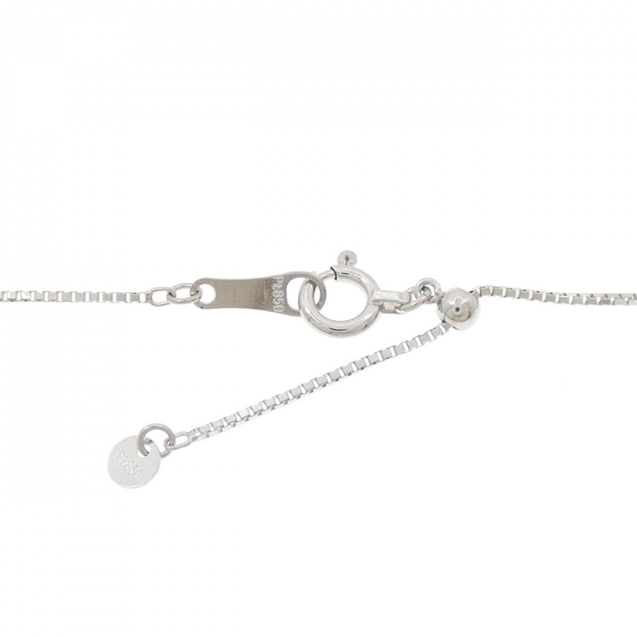 PT/PT850 スリーストーン ダイヤモンド ネックレス 0.713CT