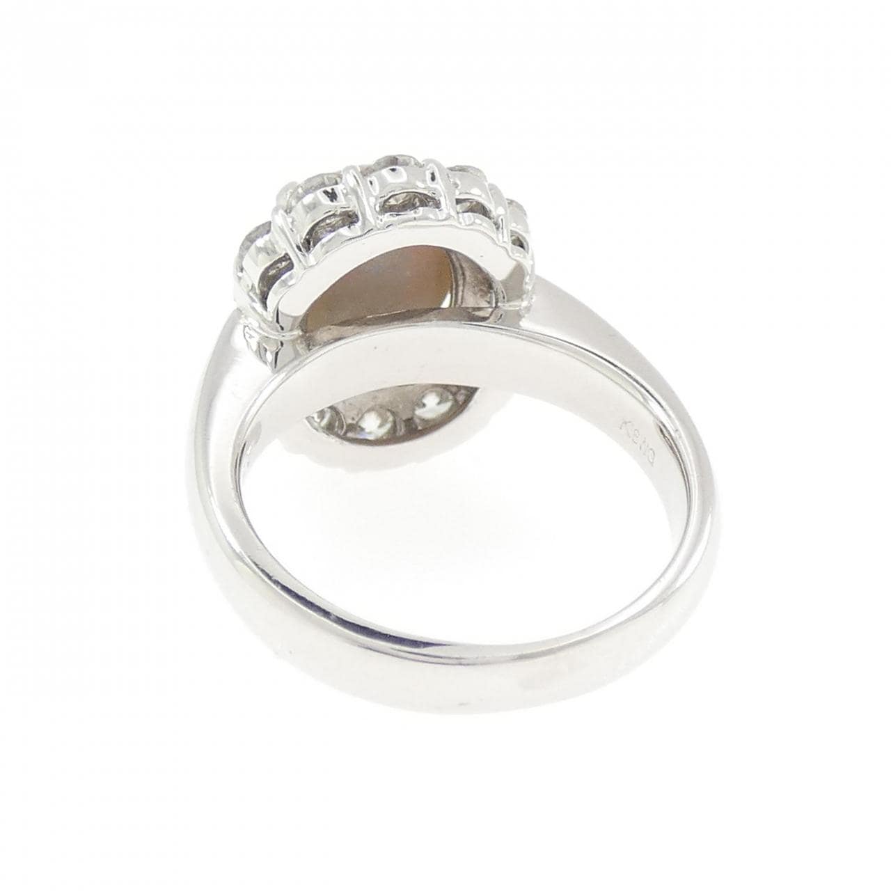 K18WG ブラックオパール リング 2.33CT