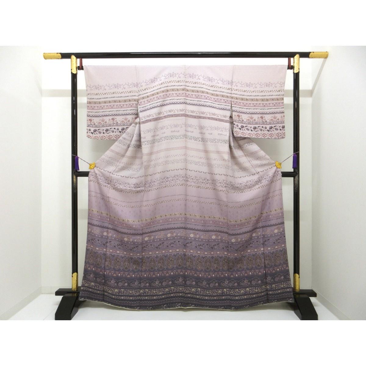 【未使用品】訪問着　友禅加工ボカシ染