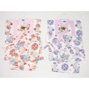 【未使用品】子供　ガーゼ甚平　２枚セット　８０ｃｍ