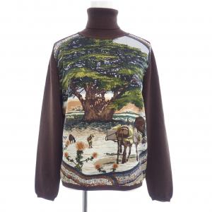 【ヴィンテージ】エルメス HERMES SOUS LE CEDRE ツイルレーヌ. ニット