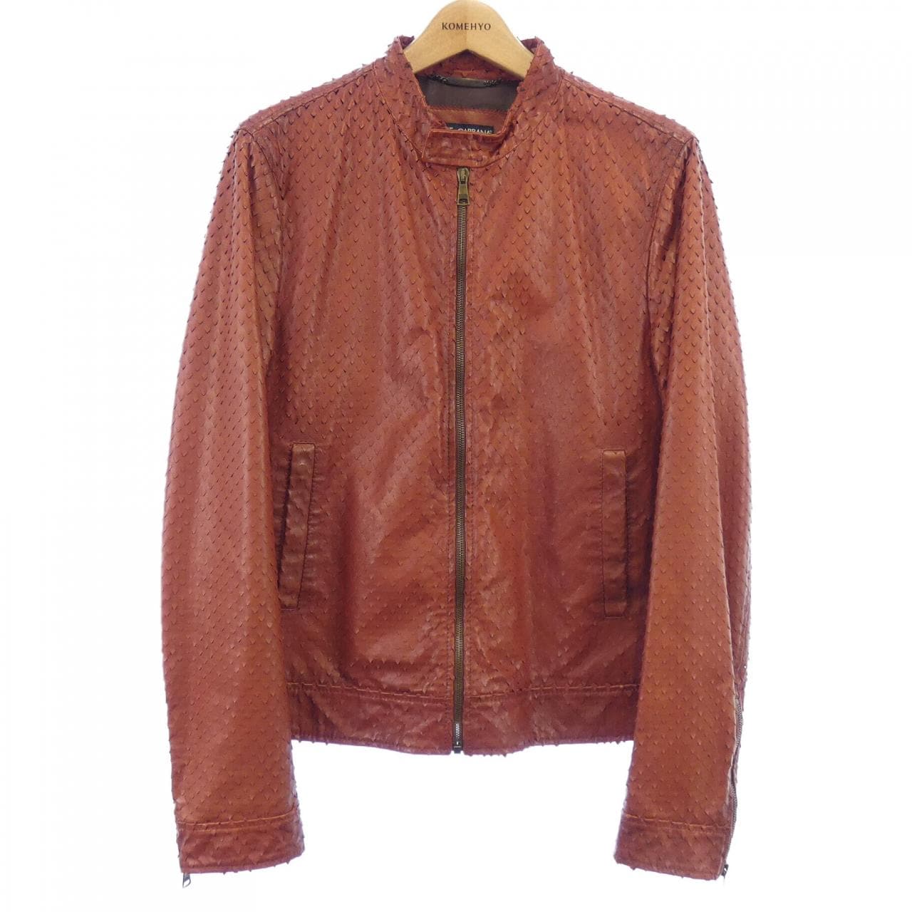 ドルチェアンドガッバーナ DOLCE&GABBANA G9W00L/FULW4 レザーライダースジャケット