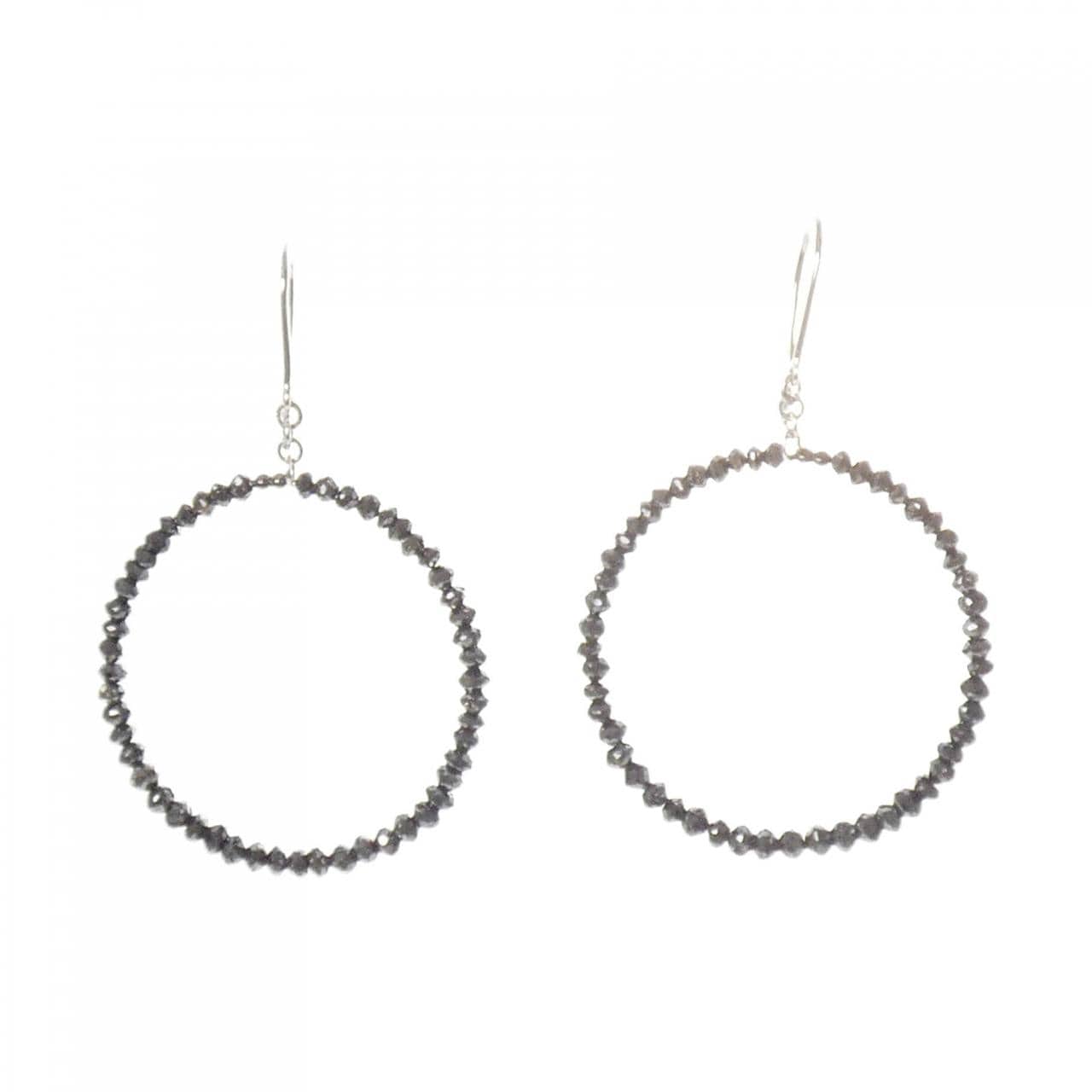 K14WG ダイヤモンド ピアス