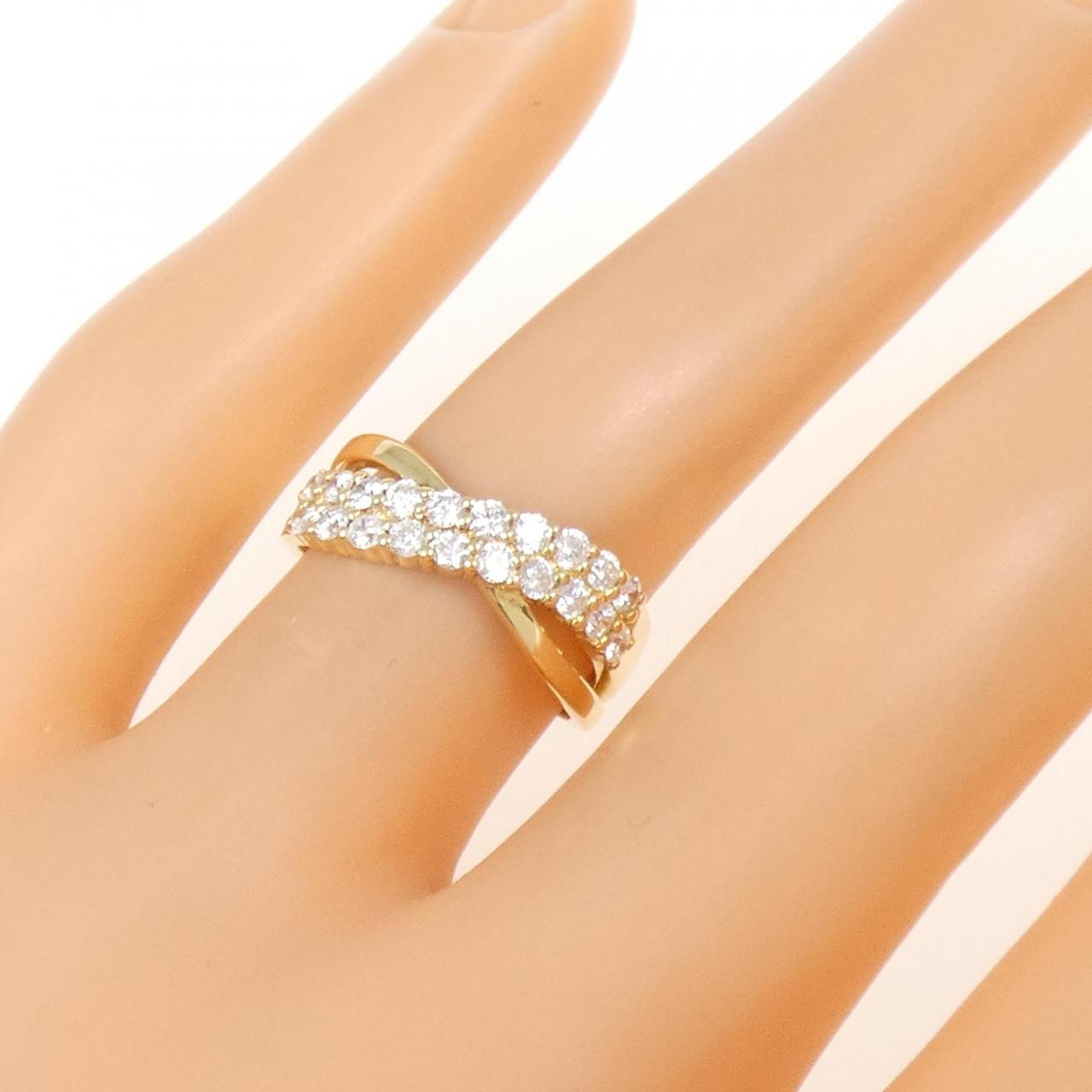 K18YG ダイヤモンド リング 0.50CT
