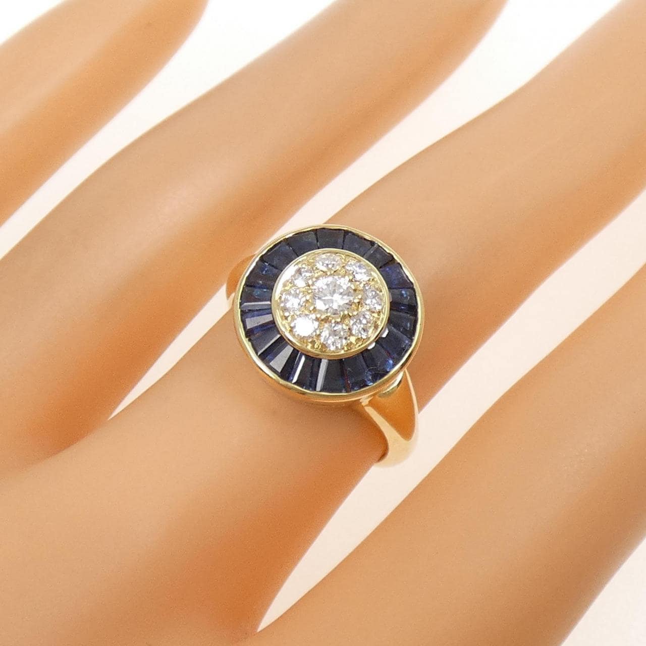 750YG サファイヤ リング 1.70CT