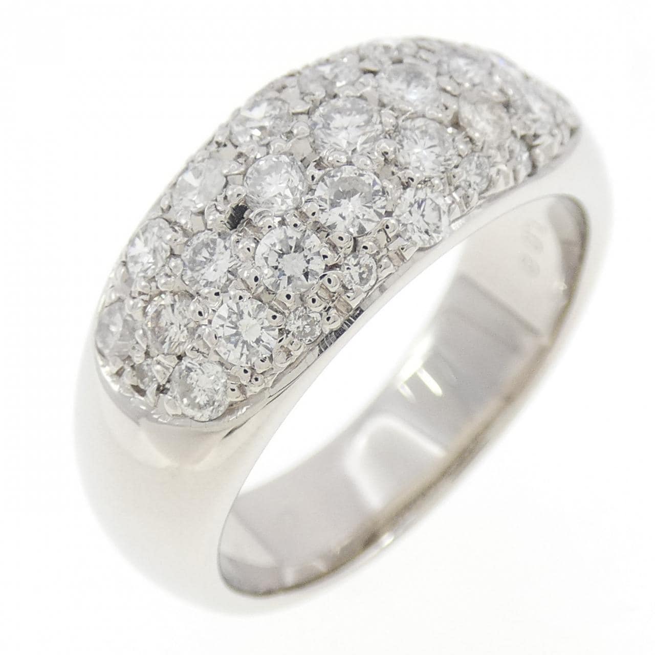 PT900 パヴェ ダイヤモンド リング 1.08CT
