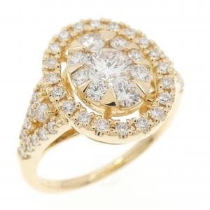K18YG ダイヤモンド リング 0.319CT