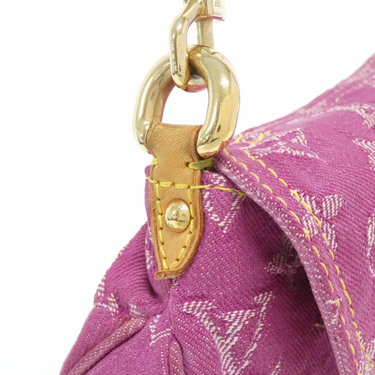 ルイヴィトン モノグラム デニム ミニ プリーティ M95216 ショルダーバッグ