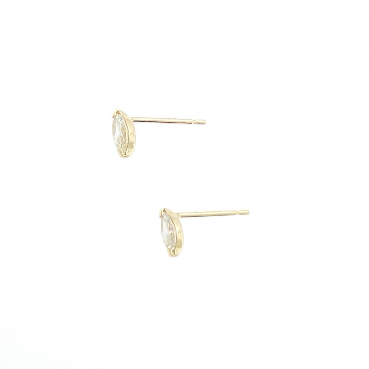 【新品】K18YG ダイヤモンド ピアス 0.24CT