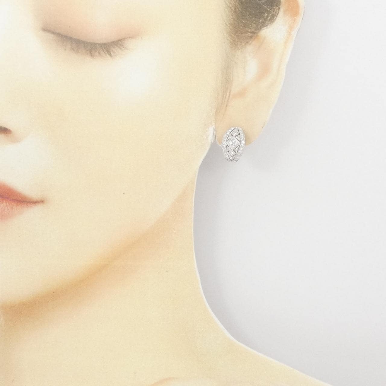 750WG ダイヤモンド ピアス/イヤリング 0.46CT