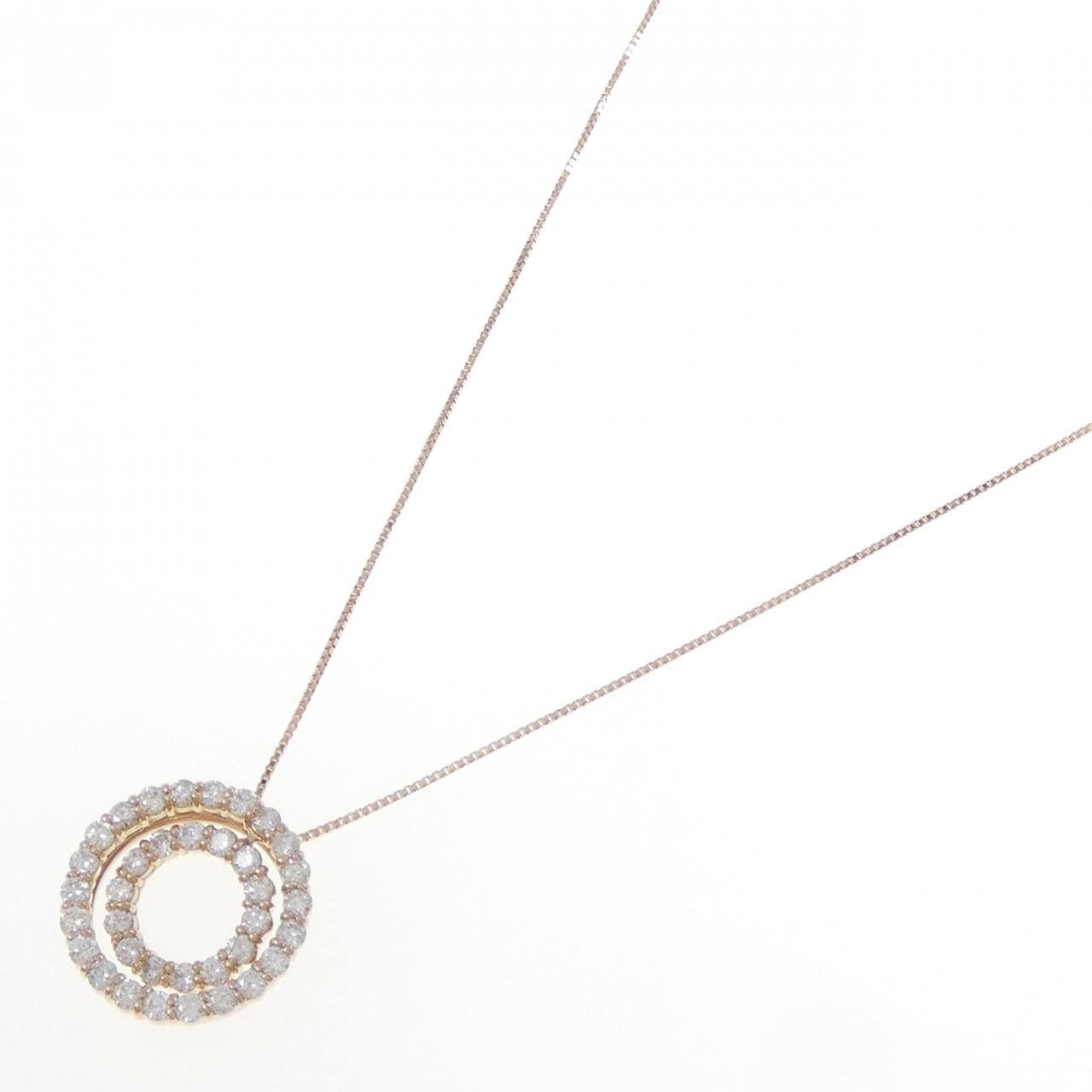 K18PG ダイヤモンド ネックレス 1.00CT