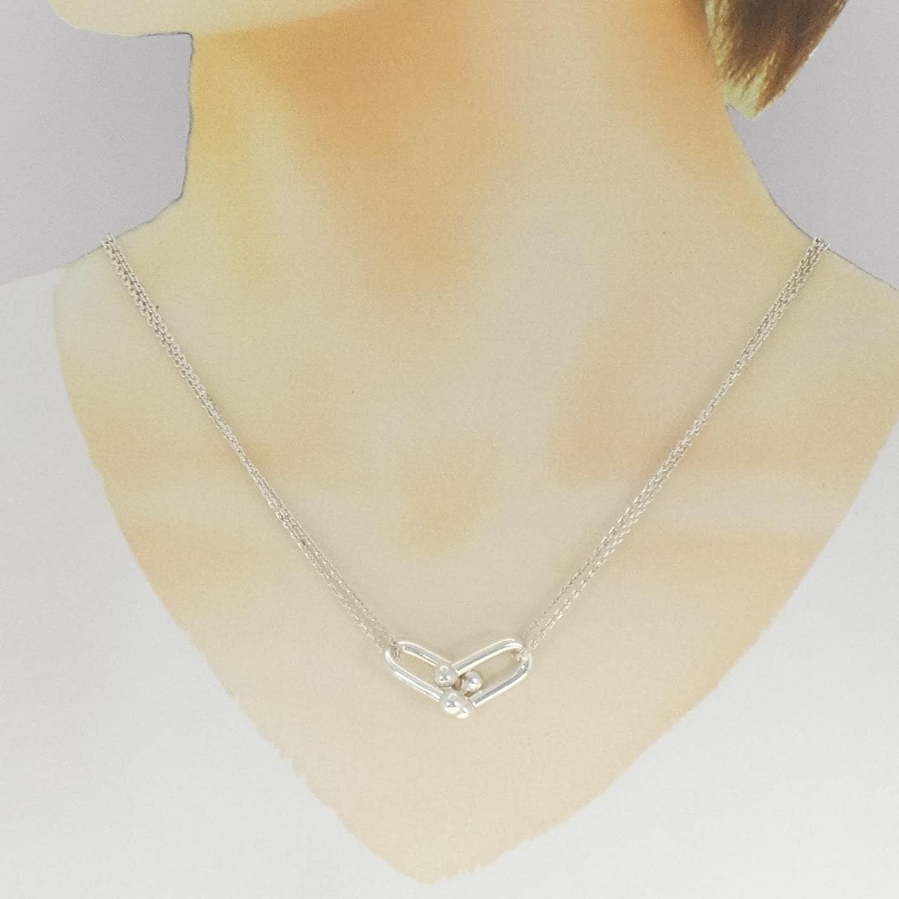 ティファニー ハードウェア ラージ ダブル リンク ネックレス