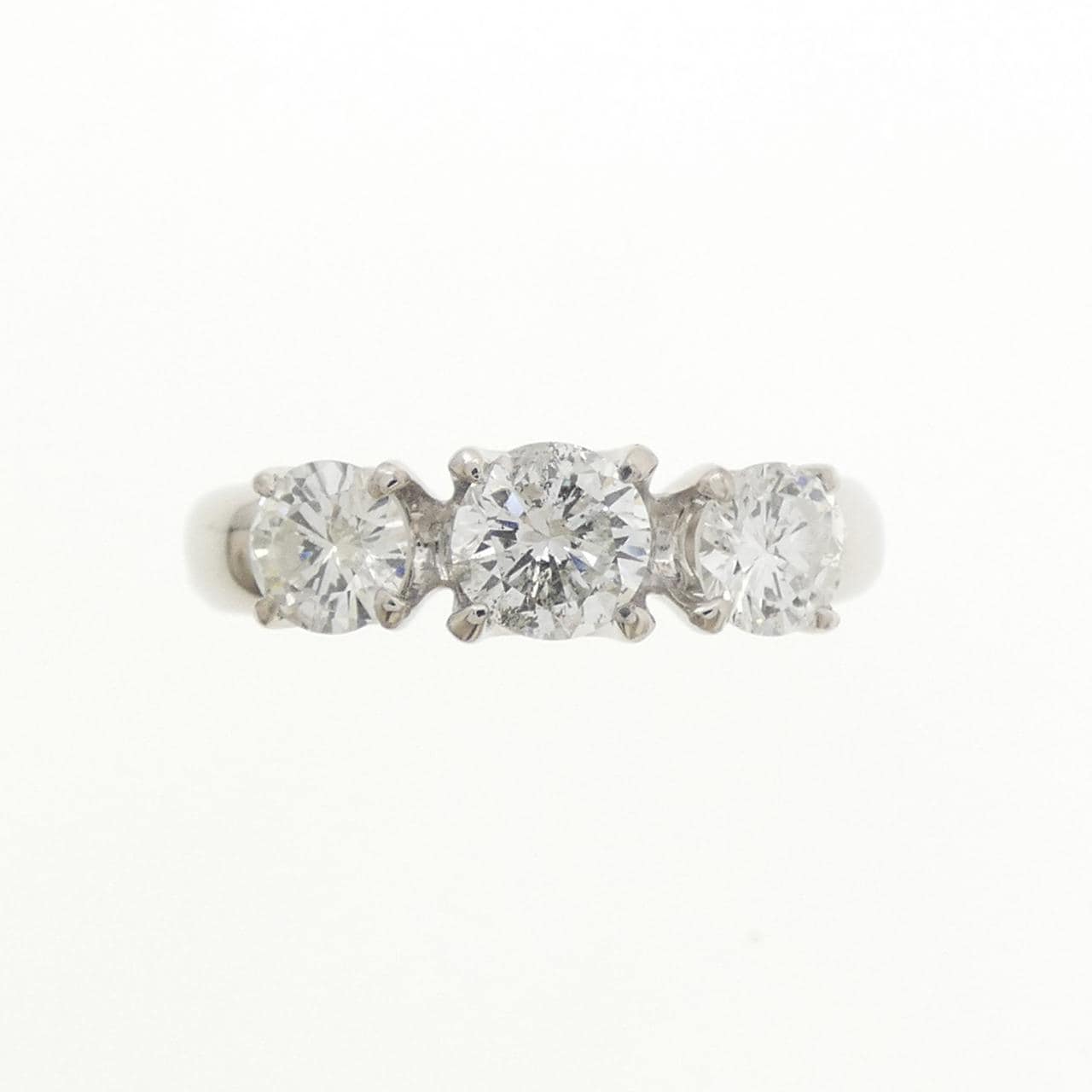 PT850 スリーストーン ダイヤモンド リング 1.03CT