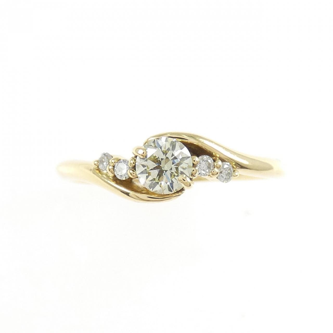 K18YG ダイヤモンド リング 0.311CT