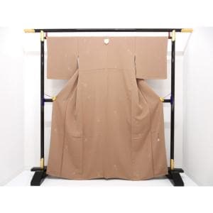 【未使用品】色無地　柿本市郎　五三の桐