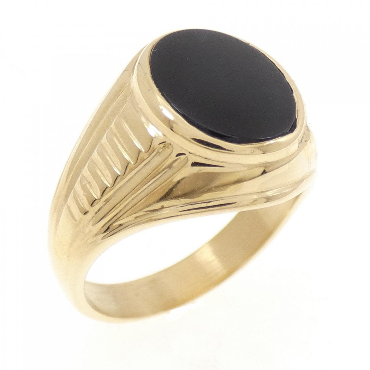 K18YG オニキス リング