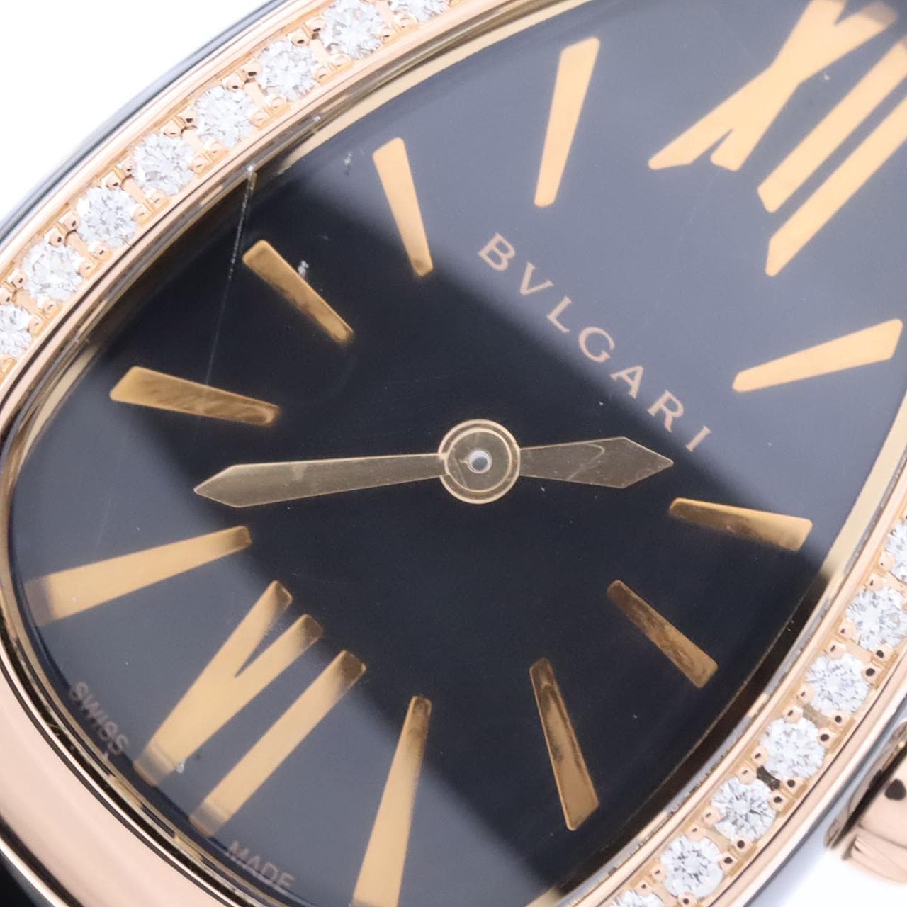 ブルガリ セルペンティスピガ セラミックxPG/D･ブレスD Sサイズ SPC35BG/103199 PG･RG クォーツ