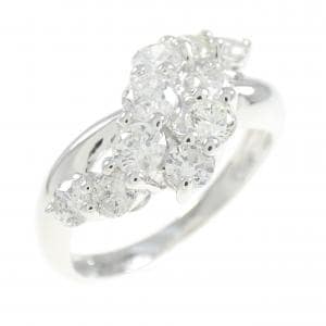 K18WG ダイヤモンド リング 1.00CT