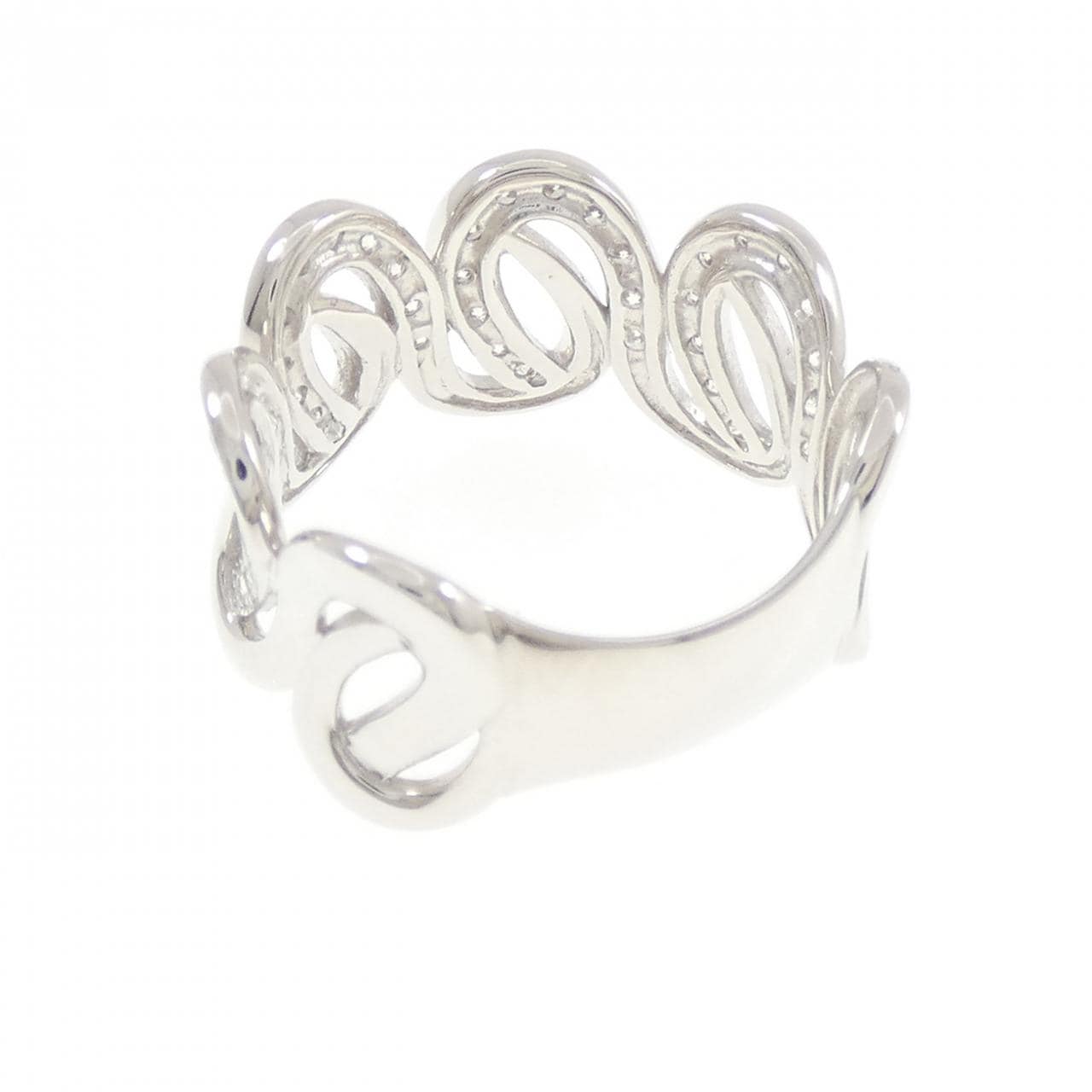 K18WG ダイヤモンド リング 0.50CT