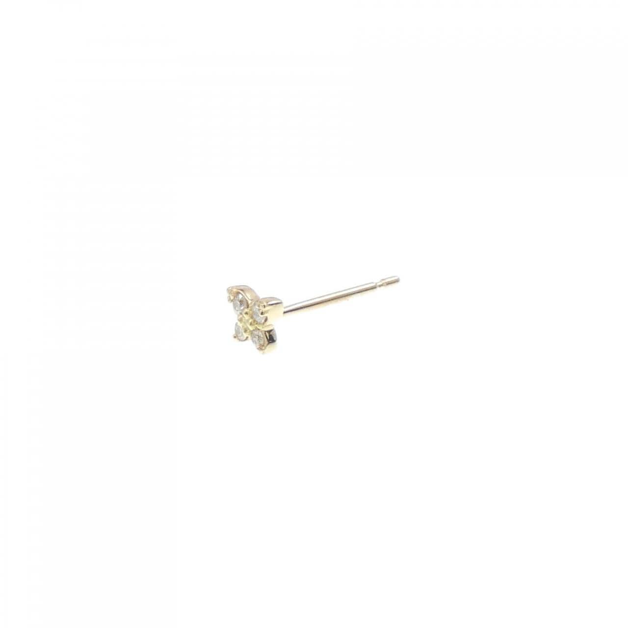 [BRAND NEW] K18YG Diamond Earrings 0.02CT One Ear