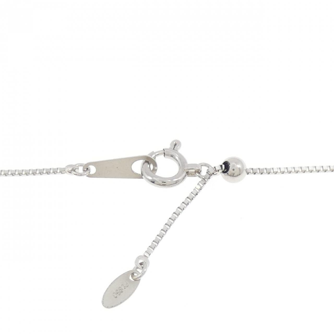 PT900/PT850 スリーストーン ダイヤモンド ネックレス 1.004CT