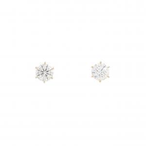【リメイク】K18YG/ST ダイヤモンド ピアス 0.340CT 0.362CT D VS2 VG