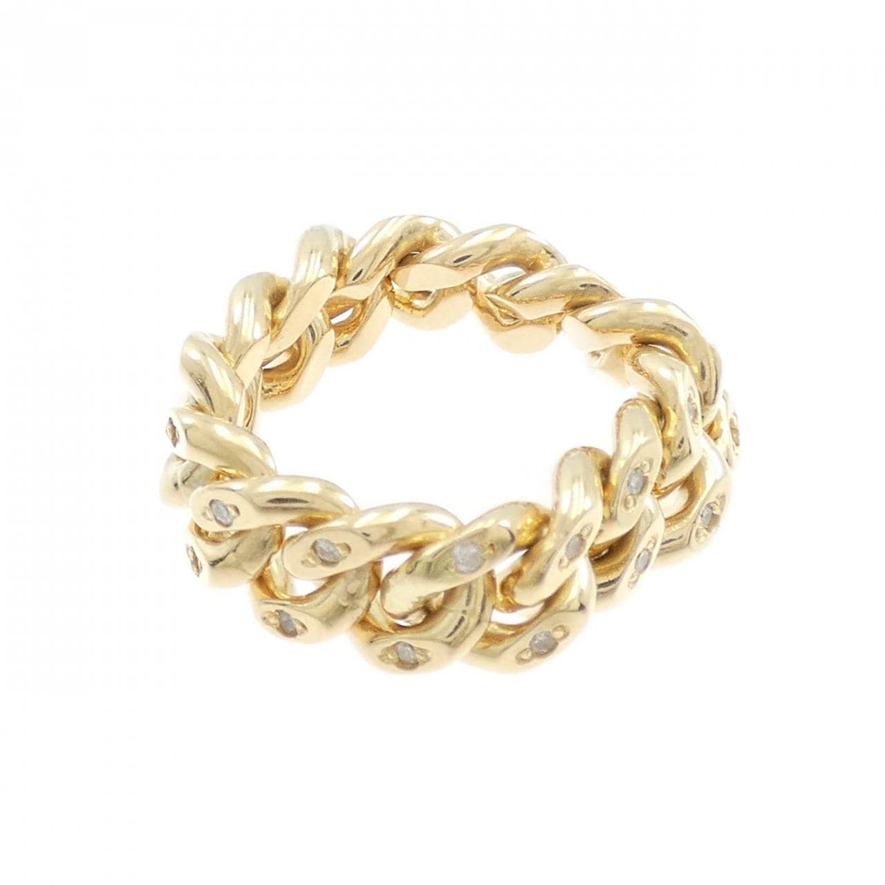 K18YG ダイヤモンド リング 0.185CT