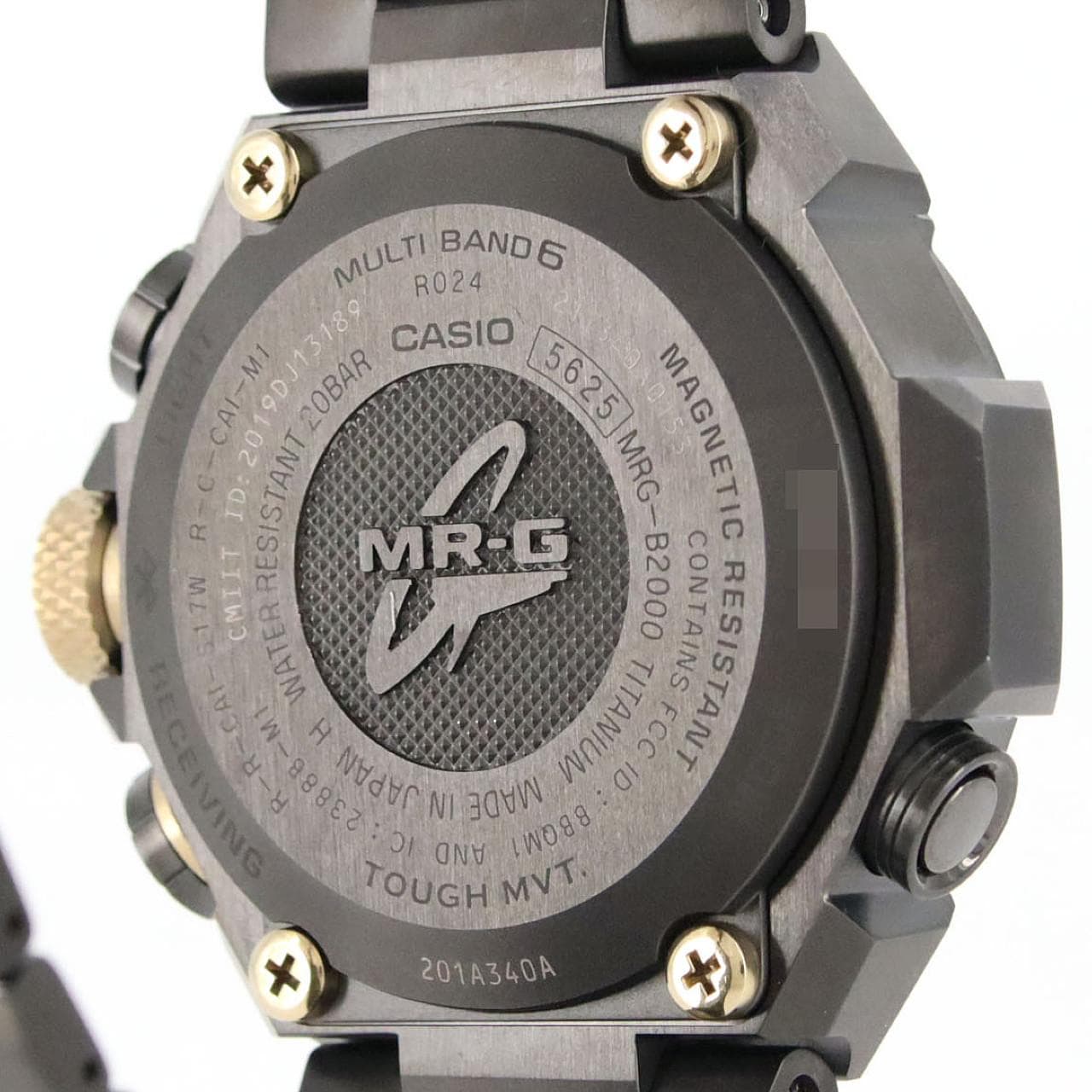 カシオ G-SHOCK･MR-G 電波時計 MRG-B2000B-1A4JR TI ソーラークォーツ