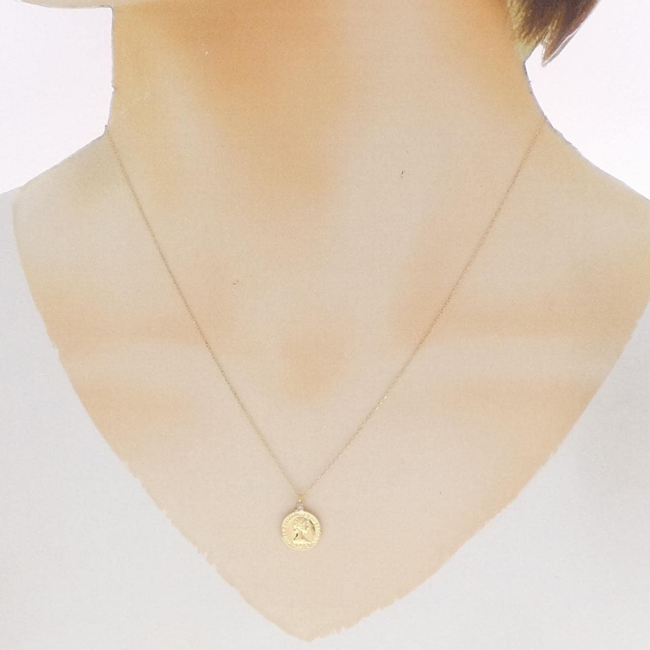 K18YG ダイヤモンド ネックレス 0.03CT