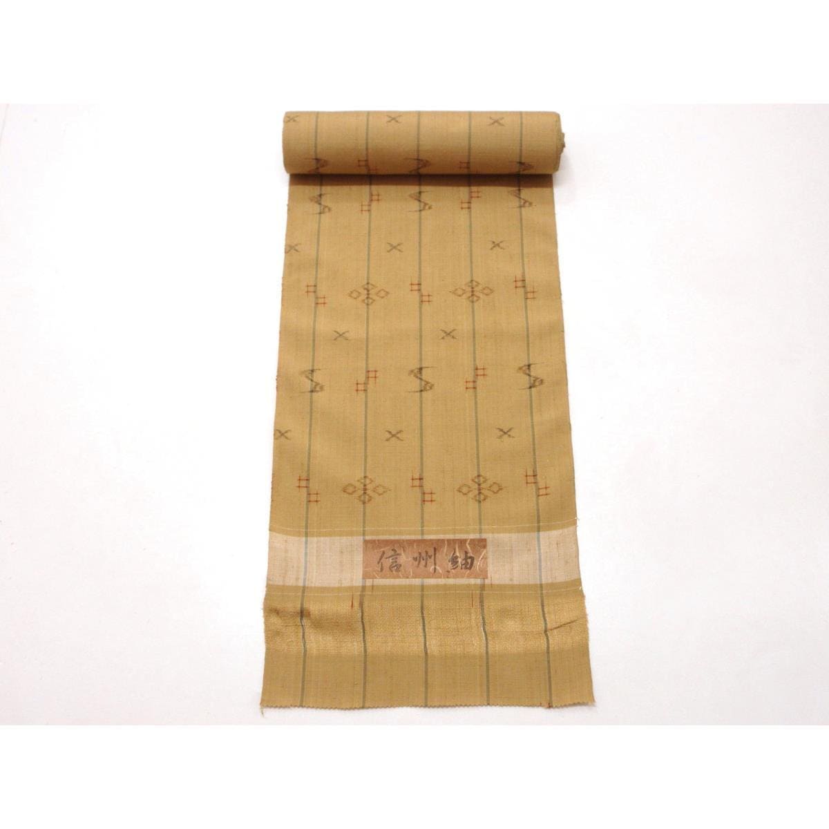 【未使用品】着尺反物　信州紬