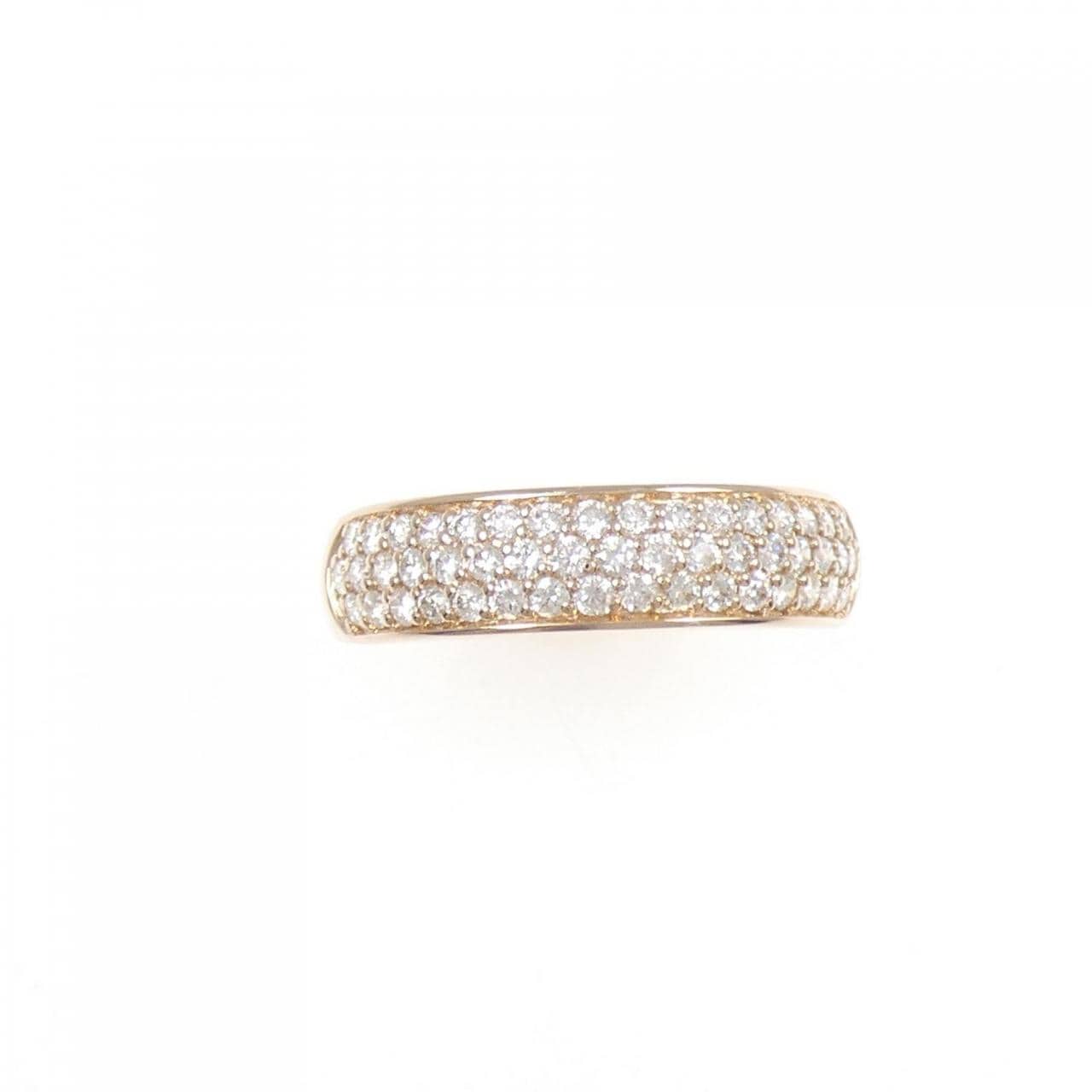 K18PG パヴェ ダイヤモンド リング 0.50CT