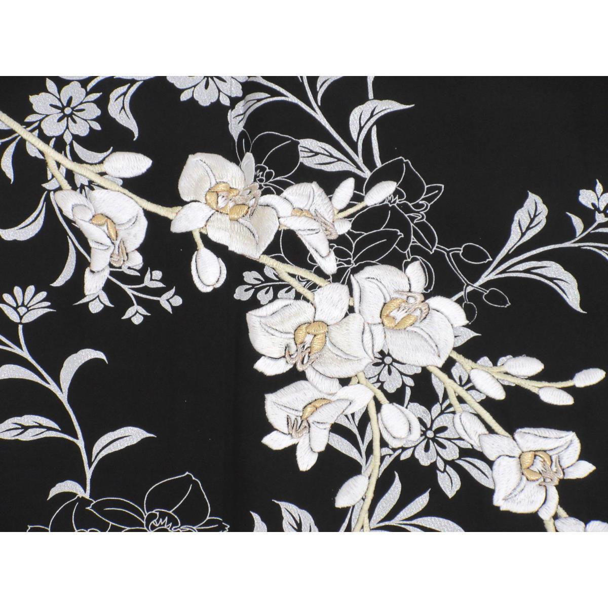 【未使用品】訪問着 銀彩加工刺繍入り