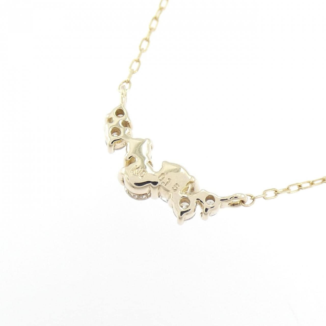 K10YG ダイヤモンド ネックレス 0.15CT