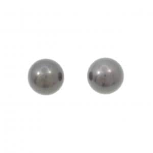 K18WG 黒蝶パール ピアス 11.8mm