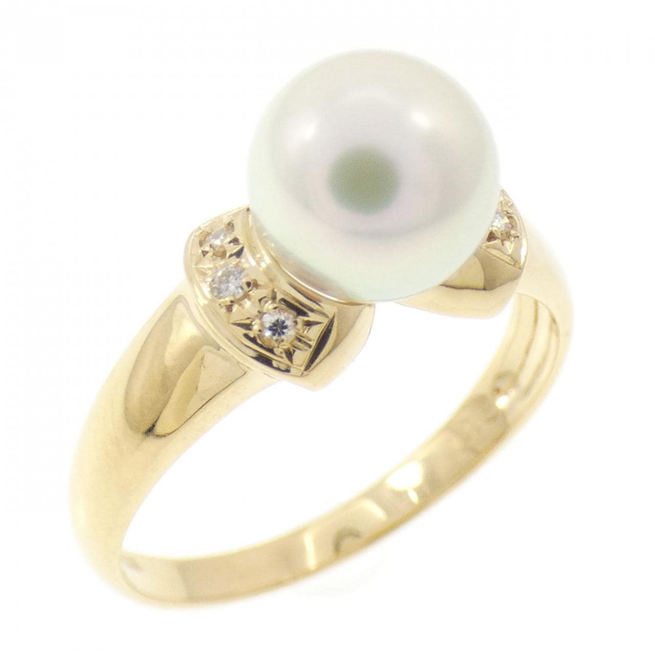 K18YG アコヤパール リング 7.0mm