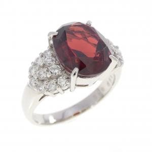 PT900 ガーネット リング 3.99CT