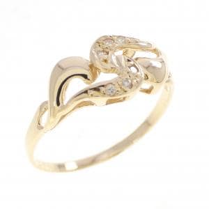 K18YG ダイヤモンド リング 0.03CT
