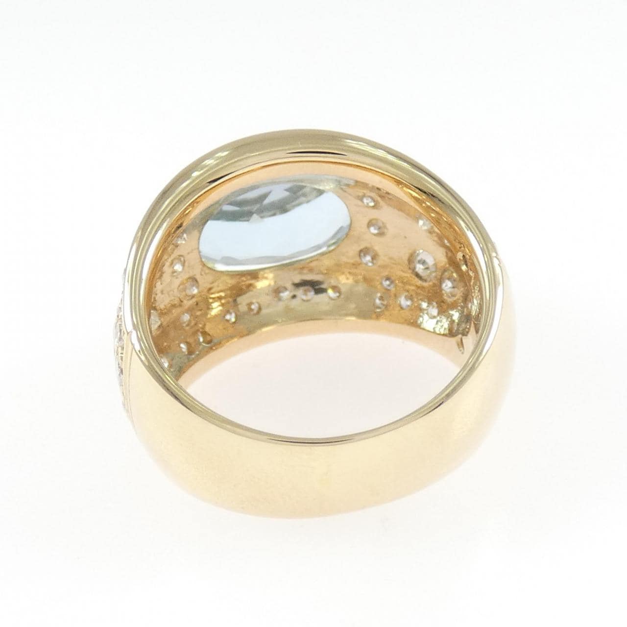 K18YG アクアマリン リング 2.65CT