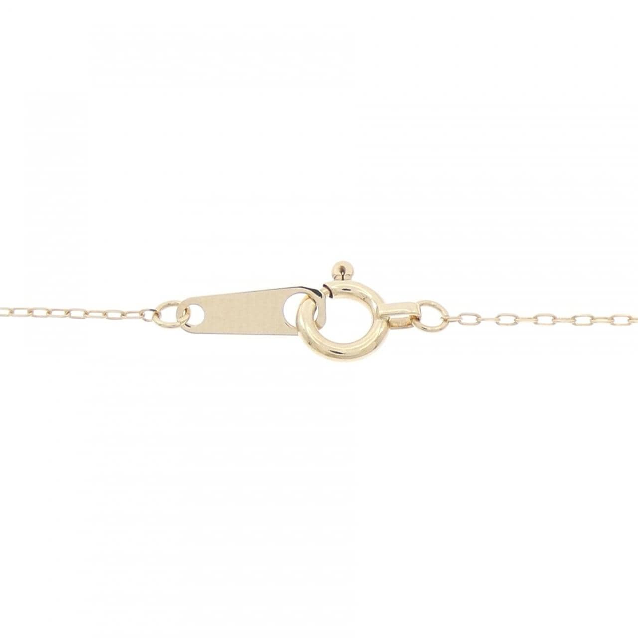 K10YG ソリティア ダイヤモンド ネックレス 0.08CT