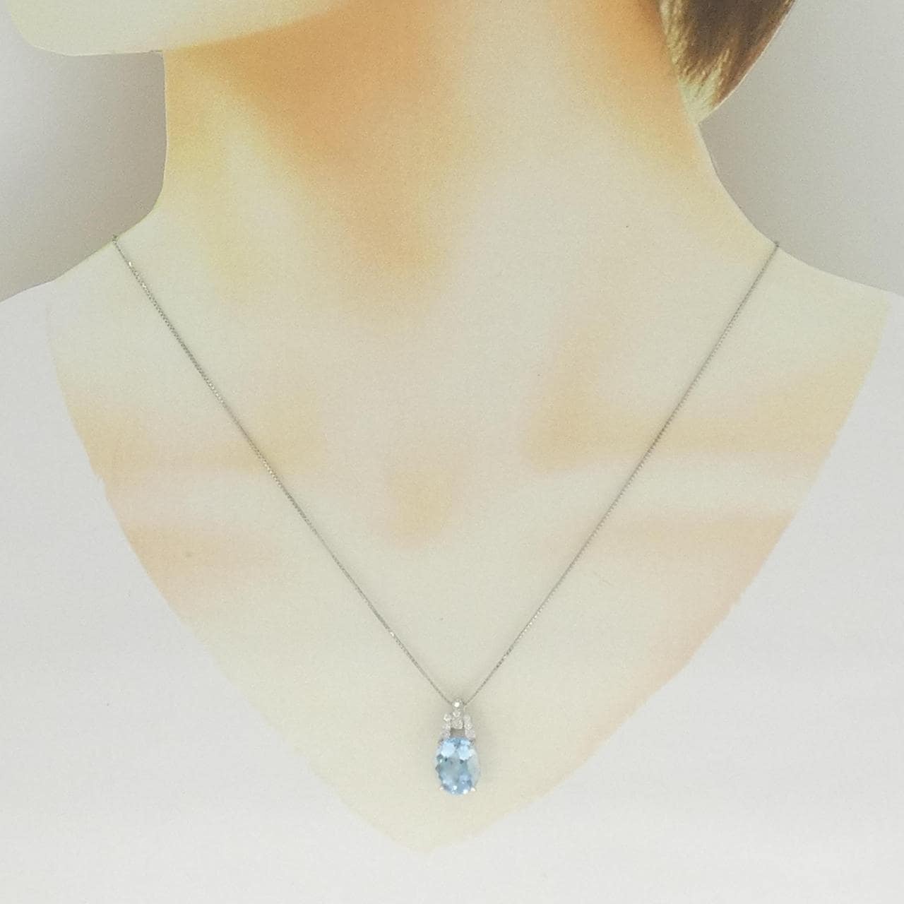 PT900/PT850 アクアマリン ネックレス 3.13CT