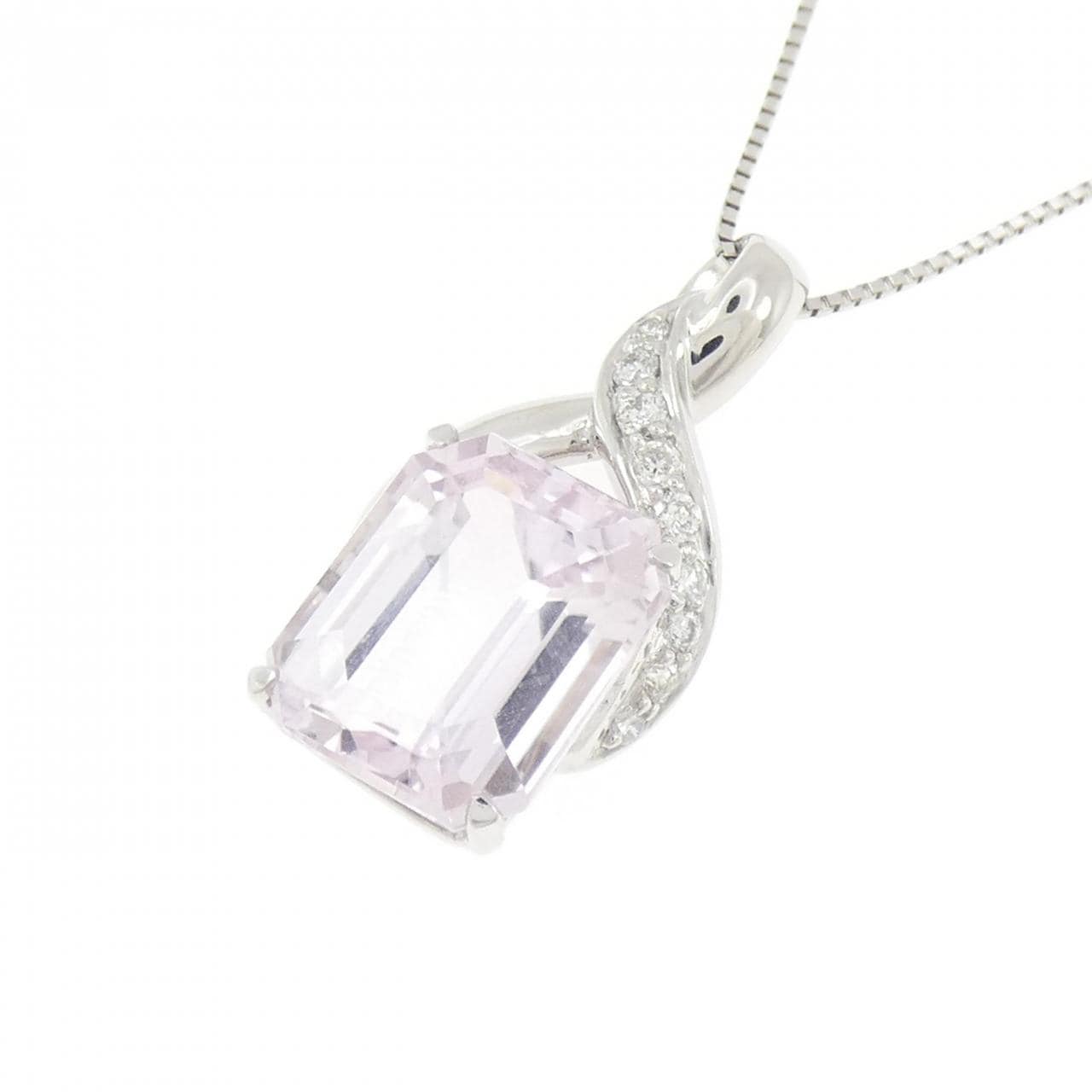 PT900/PT850 クンツァイト ネックレス 6.65CT