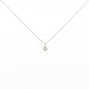 K10YG ソリティア ダイヤモンド ネックレス