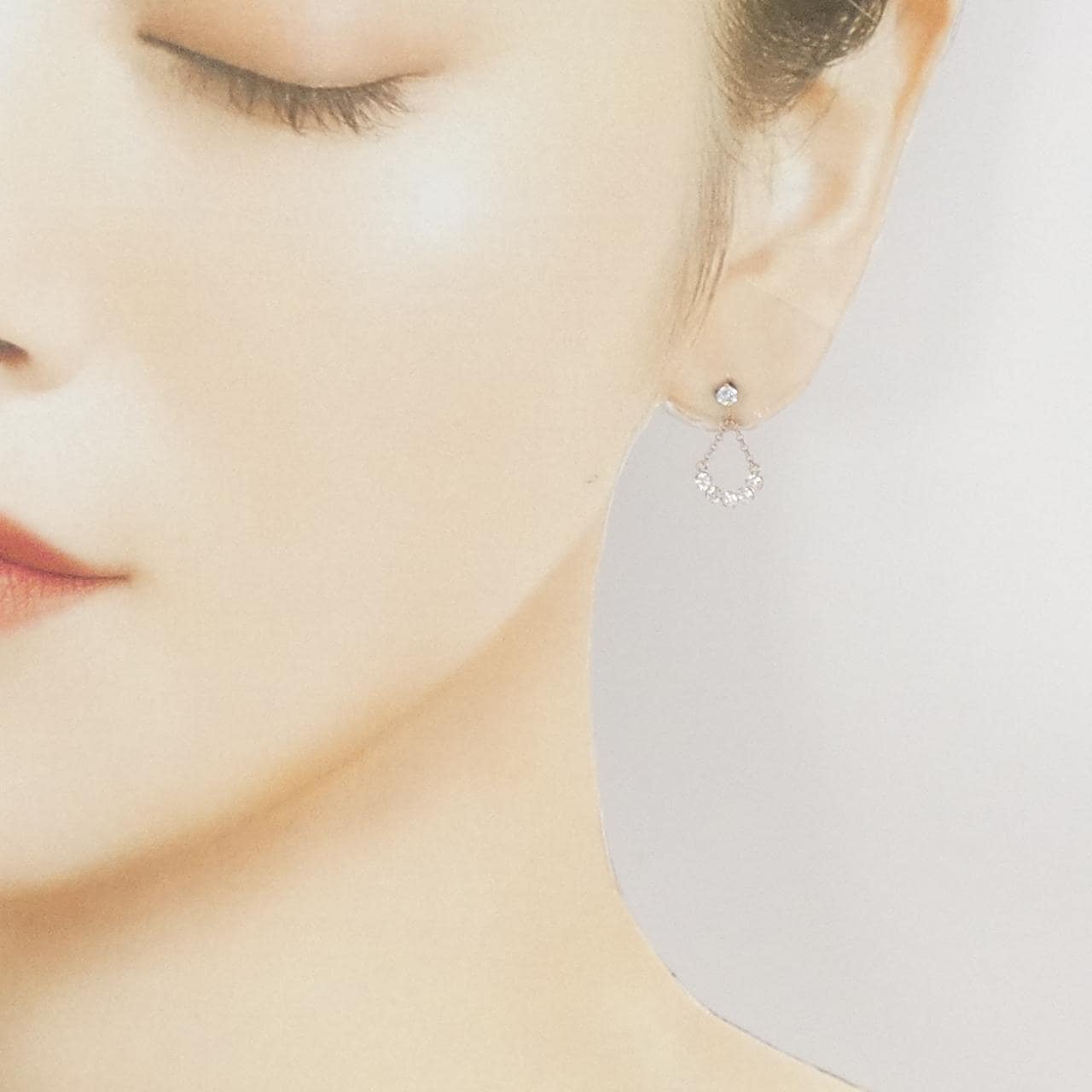 K10PG キュービック ピアス