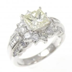 PT900 ダイヤモンド リング 1.006CT VLY VS1 ファンシーカット