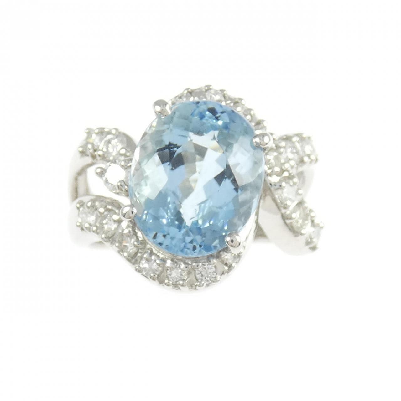 PT900 アクアマリン リング 4.42CT