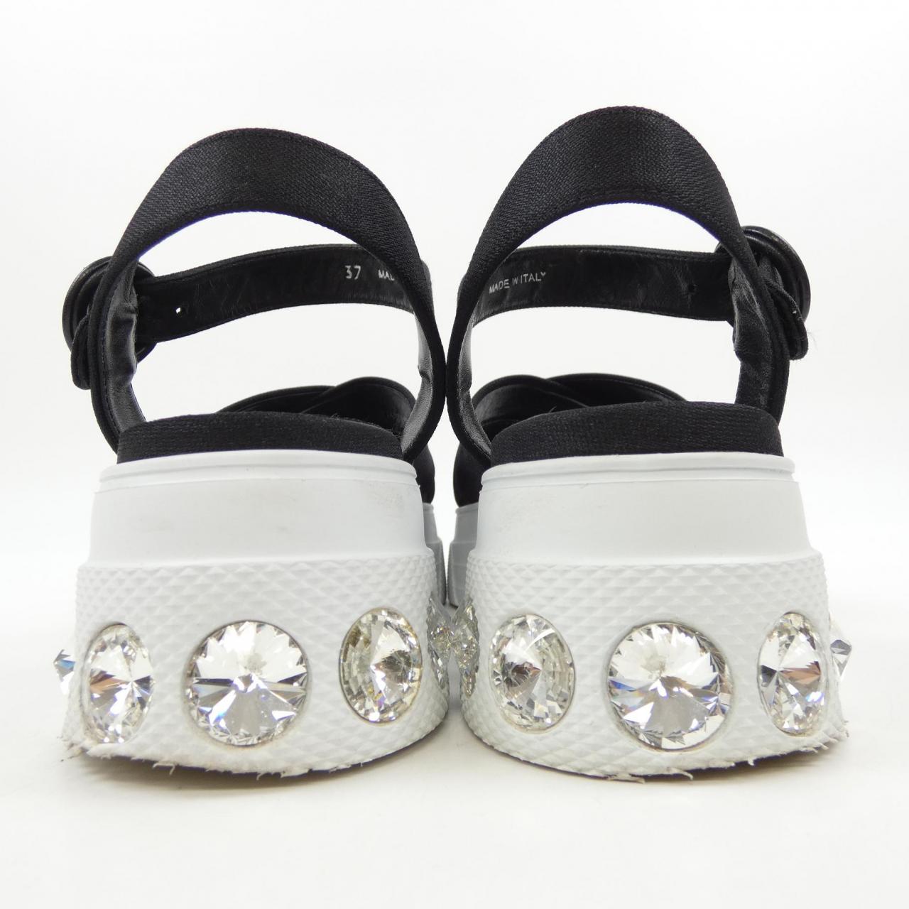 ミュウミュウ MIU MIU プラットフォームサンダル 5X996C サンダル