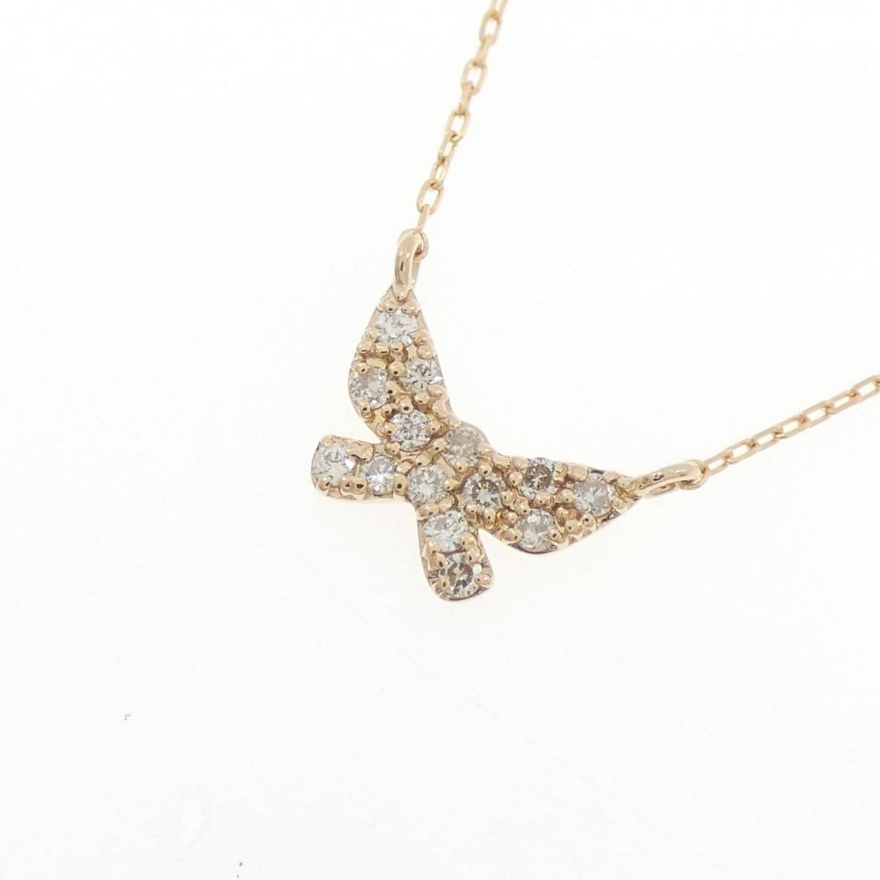 K18PG ダイヤモンド ネックレス 0.10CT