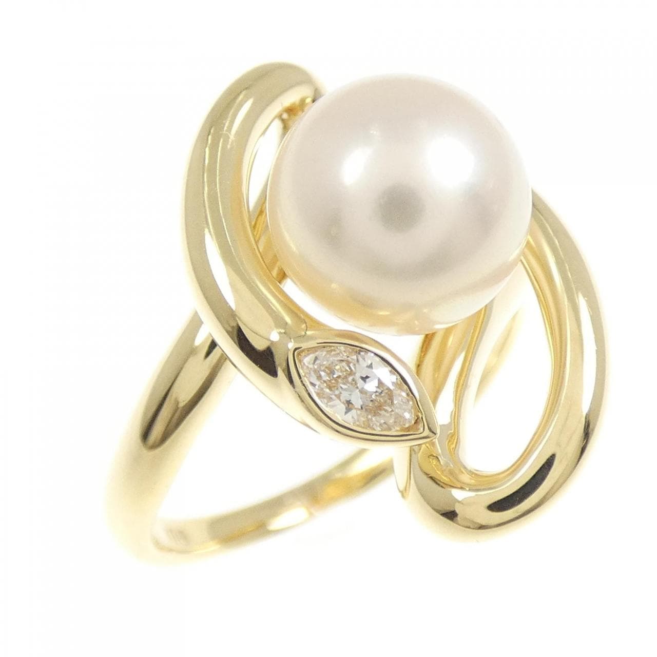 K18YG アコヤパール リング 8mm